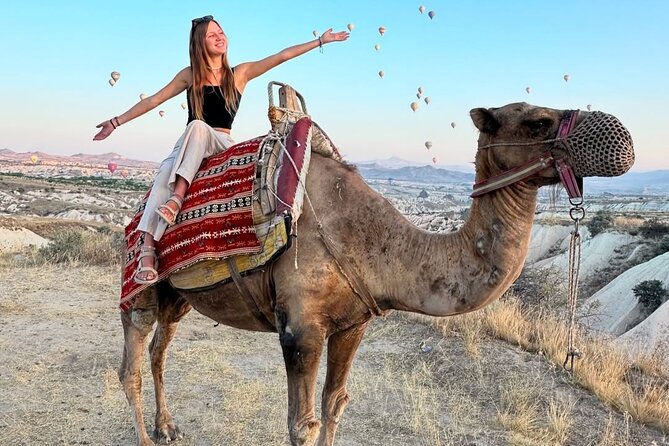 2 hour Camel ride in Cappadocia - Sunrise vs Sunset: Balloons Behind You, Color Around You