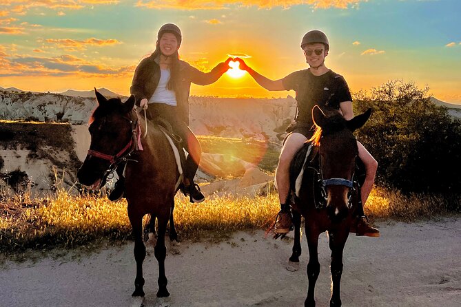 Adventure in Cappadocia Horse Riding Sunset ,Daytime - What You Really Ride Through: Rose/Red and Sword Valleys