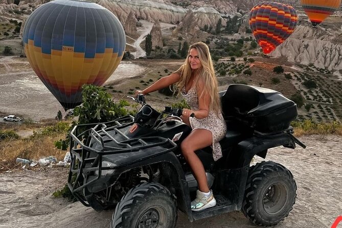 Atv tour in Cappadocia - Stop 1: Rose Valley Pink Ridges and Quick Photo Time