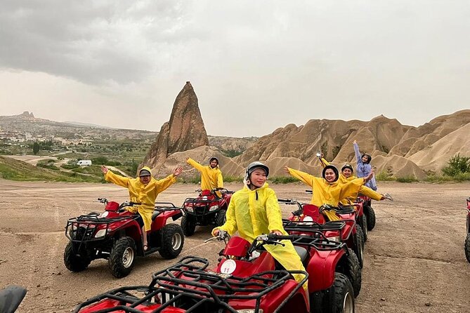 ATV tour in Cappadocia through fairy chimneys and love valley - Cavusin and Kizilcukur: the sunset viewpoint moment