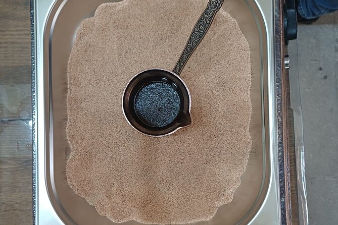Authentic Turkish Coffee & Pistachio Coffee Workshop + Gift Set - Turkish coffee on sand in Göreme, what you do and why it matters
