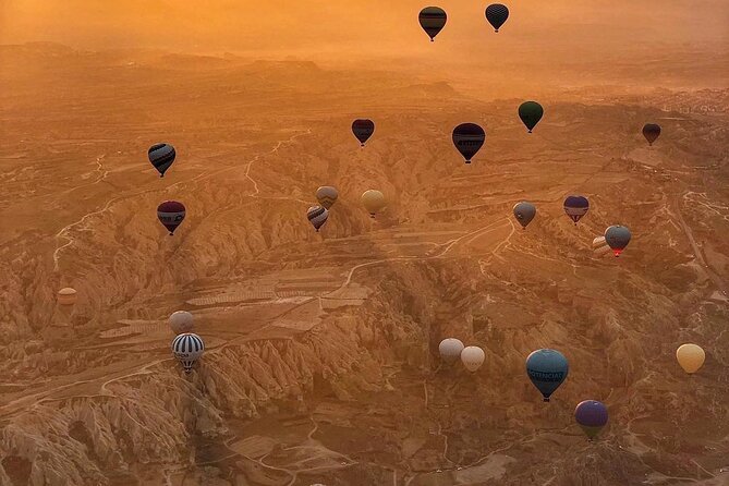 Cappadocia Balloon Tour (Goreme) - Rose Valley from above, where color becomes the main event