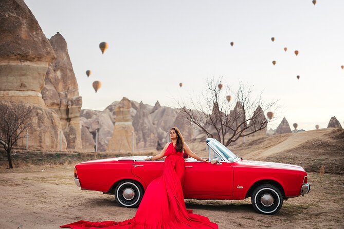 Cappadocia Classic Car Tour - Stop 2: Love Valley for balloon-in-the-sky pictures