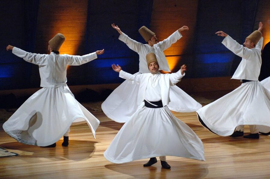 Cappadocia Dervish Ceremony - Inside the dervish exhibition: clothing, books, tools, and interactive Rumi