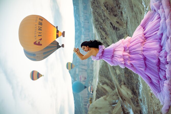 Cappadocia Flying Dress Photoshoot - Dressing for the flying-dress effect: choosing your look before the trip