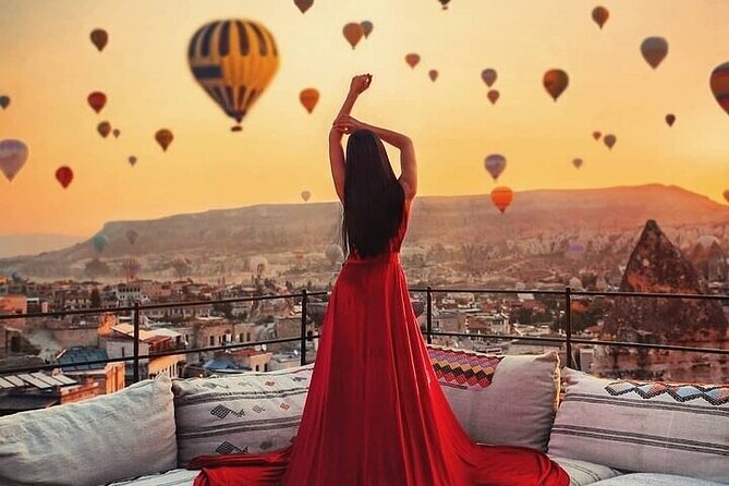 Cappadocia Hot air balloon - Landing celebration, certificate, and the champagne party
