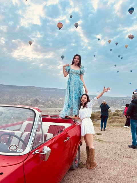 Cappadocia: Hot Air Balloon Watching Tour with Classic Car - The morning start: hotel pickup, transfers, and an English driver