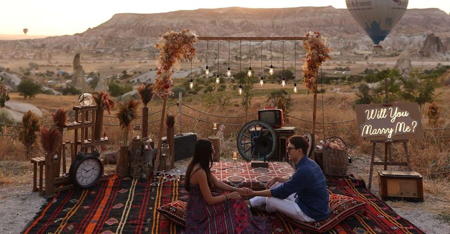Cappadocia: Love Valley Proposal Service with Transfers - Why Love Valley at sunrise is made for proposals