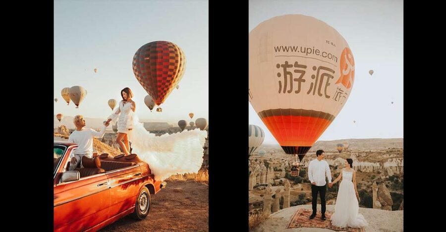 Cappadocia: PhotoShoot with Balloons. Flying Dress included. - Getting there: pickup from Nevşehir or Kayseri, then fast scenic photo stops