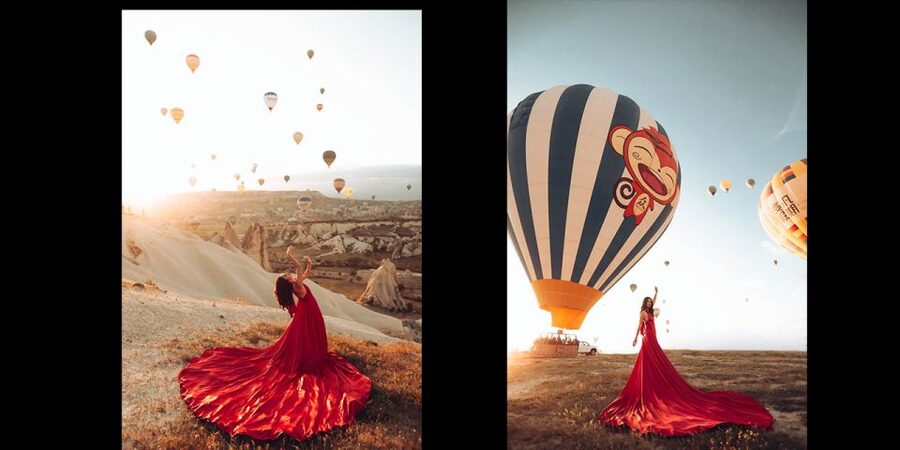 Cappadocia: PhotoShoot with Balloons. Flying Dress included. - The flying dress: color choice and what to wear