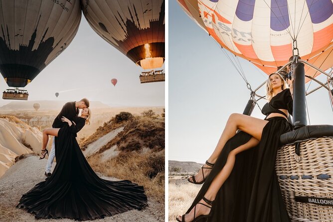Cappadocia Photoshoot with Hot air ballon - 3 to 4 locations in one sunrise, with real variety