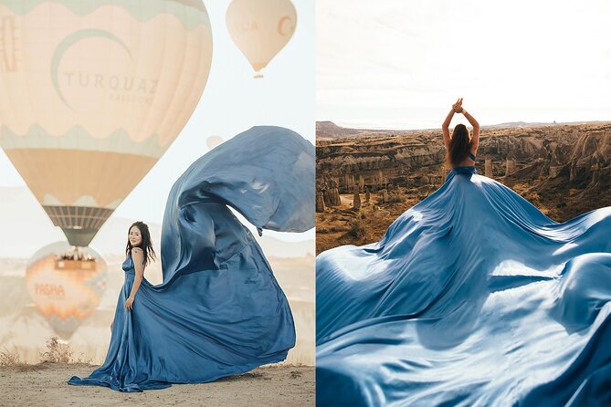 Cappadocia Photoshooting with Flying Dress - Choosing the satin flying dress, and why your pick matters