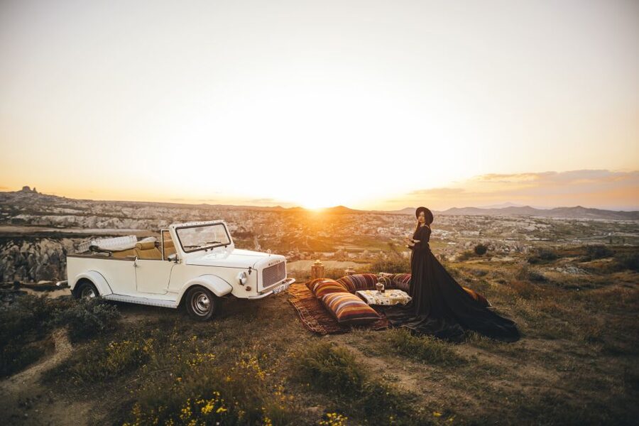Cappadocia: Private Classic Car Trip with Photoshoot Option - Classic Car and Flying Dress: Optional Extras That Change the Mood