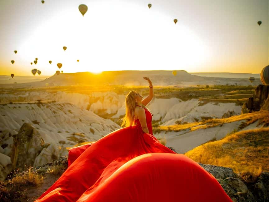Cappadocia: Private Photo Shoot with Flying Dress & Horses - Private Cappadocia photo shoot, with flying dress, horses, and real direction
