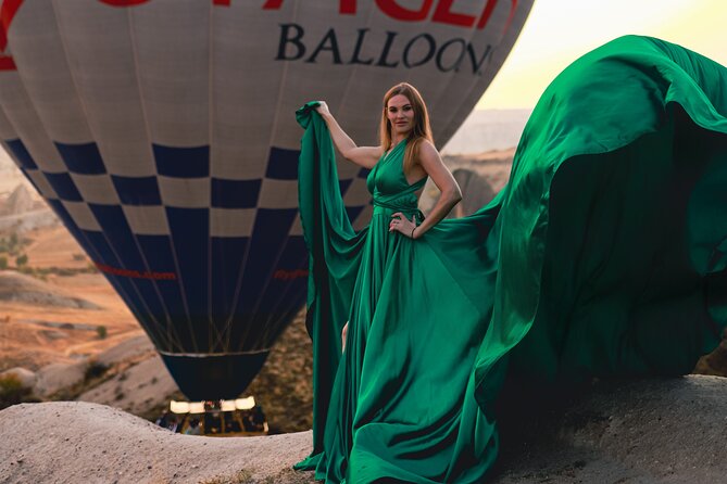 Cappadocia Private Photo Shoot with Flying Dress & Hotel Pickup - Photographer-led planning, including location choices based on balloon motion