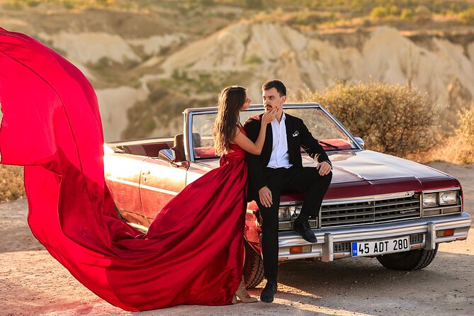 Cappadocia Private Photo Shoot with Flying Dress & Vintage Car - Price and value: what $355.04 per person really buys you