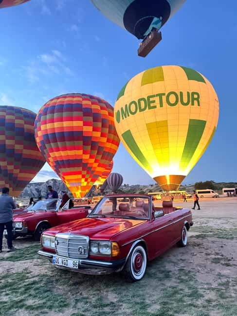 Cappadocia: Sunrise Classic Car Tour - Your morning starts with balloon take-off spotting