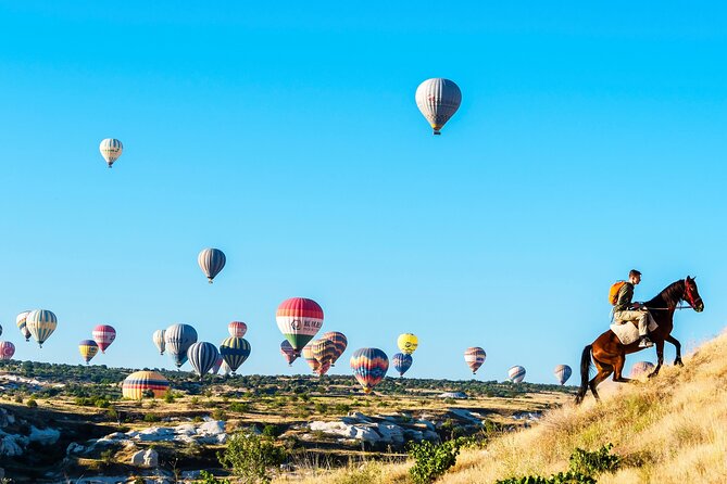 Cappadocia Sunrise Horse Riding - Rose Valley and the balloon show you can watch from above