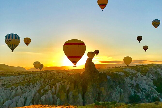 Cappadocia Sunrise Hot Air Balloon Flight with Transfers - Near Goreme: famous area views with changing angles