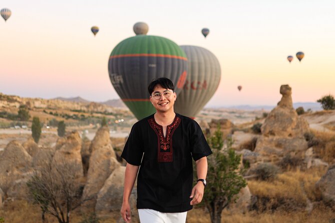 Cappadocia Sunrise Hot Air Balloon Photo Shoot with Hotel Pickup - Stop 2, Rose Valley for Softer Tones and Fresh Angles