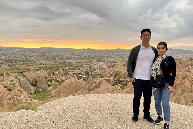 Cappadocia Sunset and Night Tour with Dinner - Uçhisar Castle: scenic views on the way back