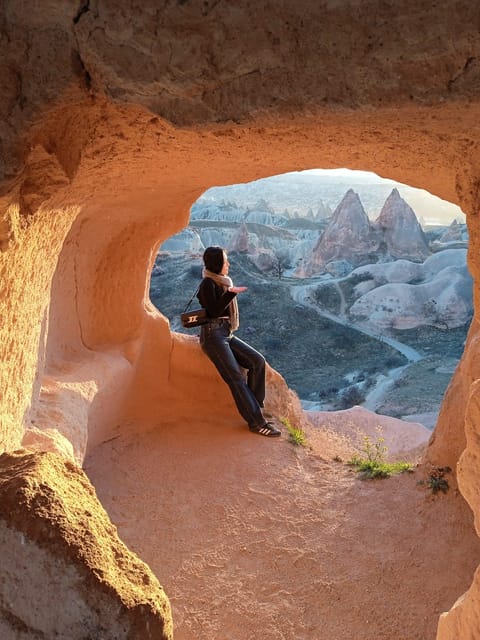 Cappadocia: Sunset Rose Valley Hiking Tour - Cave churches, cave houses, and tunnels, what to look for