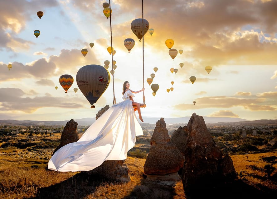 Cappadocia: Taking photo with Swing at hot air balloon view - What $803 per person really buys in Cappadocia