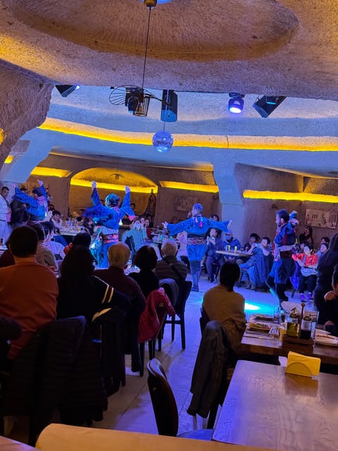 Cappadocia Turkish Night wTransfer,Dinner &Unlimited Drinks - Inside the cave: meze, your chosen main, and vegan options