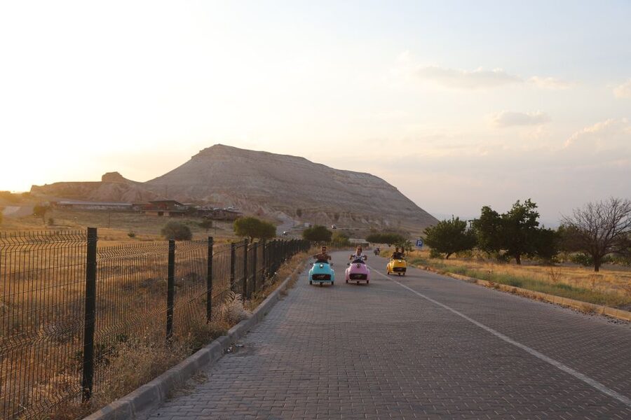 From Göreme: Cappadocia Electric Trike Tour - Zelve Open Air Museum: color-layer chimneys and a focused photo break