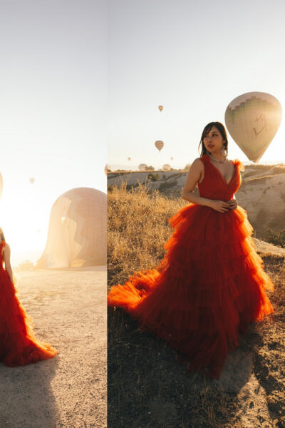 Cappadocia Satin Flying Dress Rental