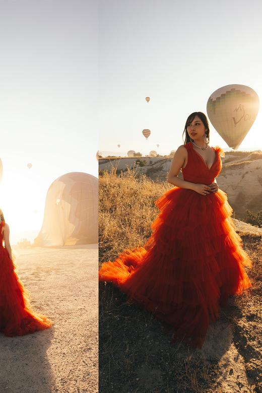 Göreme: Cappadocia Satin Flying Dress Rental - How hotel delivery and pickup keeps the shoot easy
