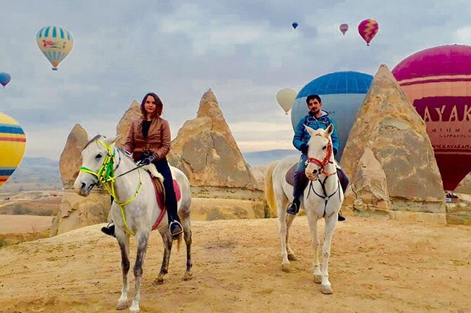 Horse Riding in Cappadocia in fairy chimeys - Stop 1: Çavuşin cave houses and churches