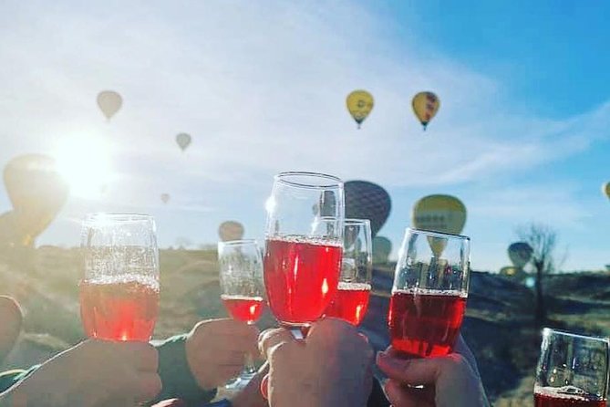 Hot Air Balloon Ride Cappadocia Goreme & Champagne party - The balloon flight: one hour above fairy chimneys and valleys