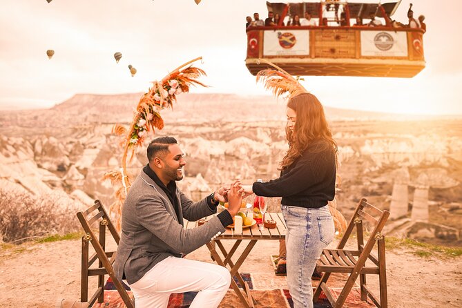 Marriage Proposal and Photoshoot in Cappadocia with Balloon view - Pickup, Mobile Tickets, and Getting There Without Stress