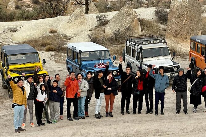 Private Cappadocia Sunset or Sunrise Jeep Safari with Champagne - Rose Valley: your first big viewpoint moment