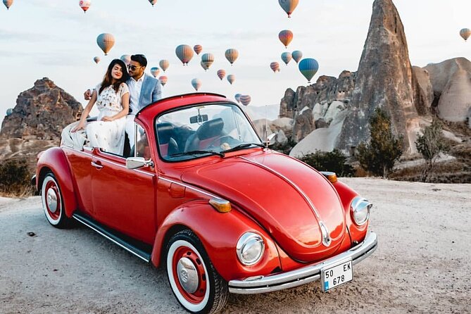 Private Classic Car Tour in Cappadocia with Balloon View - Stop 1: Rose Valley for pink rock and a sunrise feel