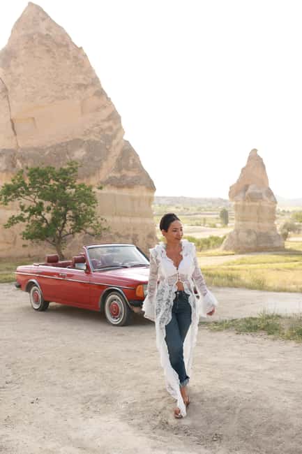 Sunrise Balloon Viewing with Classic Car –Magical Cappadocia - Love Valley sunrise hour: silhouettes, fairy chimneys, and better angles