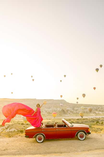 Sunrise Balloon Viewing with Classic Car –Magical Cappadocia - Pro photography included, so you can enjoy the sky instead of wrestling your camera