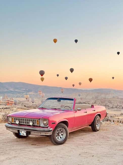 Sunrise Balloon Viewing with Classic Car –Magical Cappadocia - The tight plan: hotel pickup, then Rose Valley and Love Valley