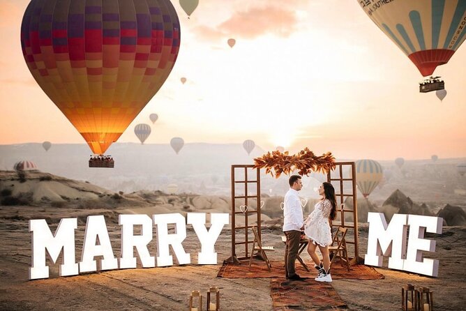 Wedding Proposal and Photoshoot with Hot Air Balloons - Key highlights you will actually feel