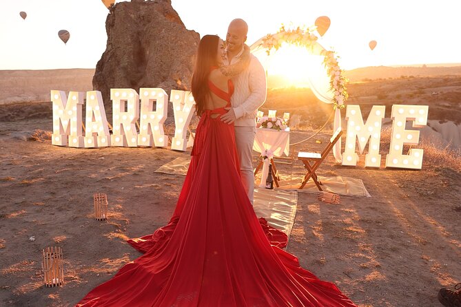 Wedding Proposal and Photoshoot with Hot Air Balloons - The balloon photo session: letting a pro handle the hard parts